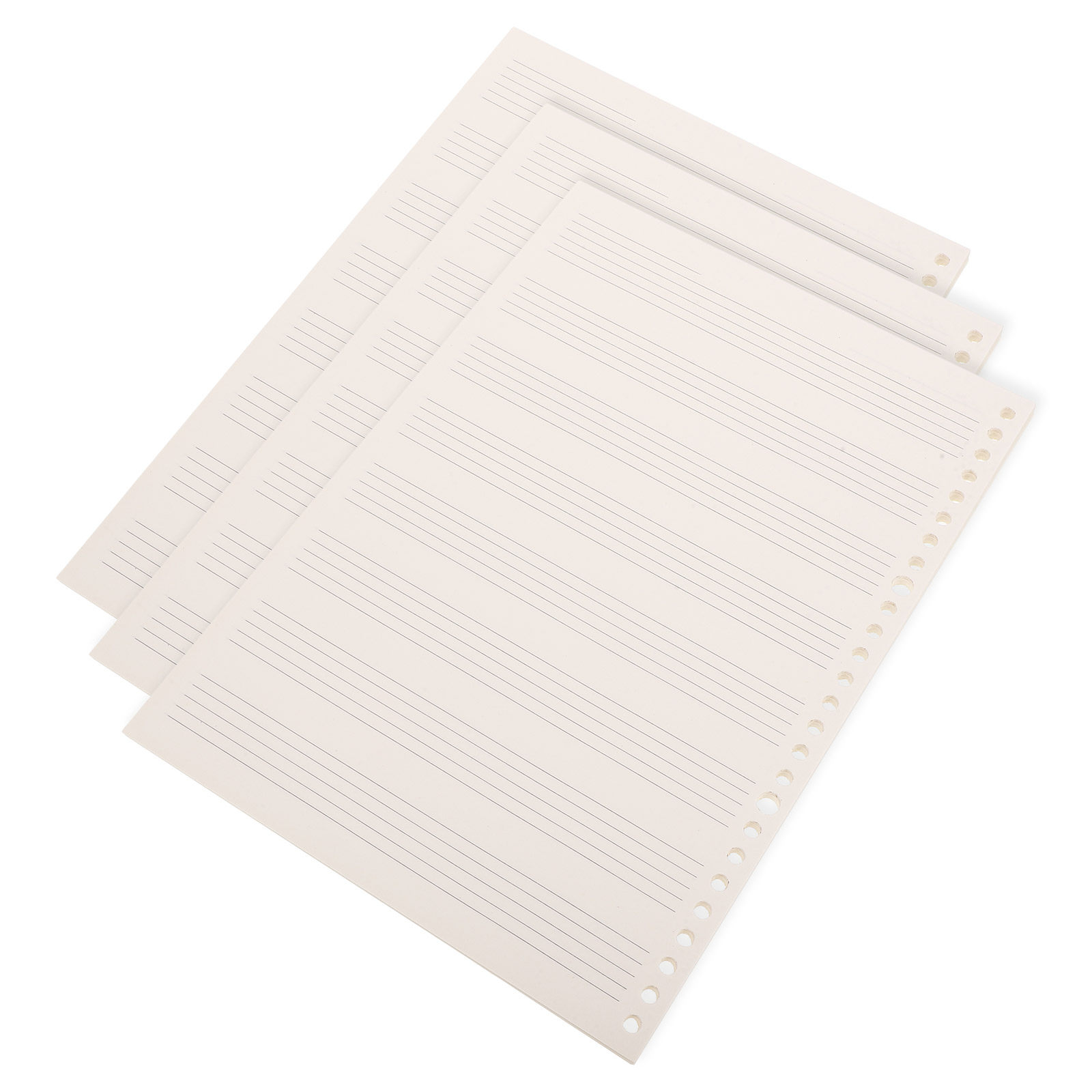 Blank Sheet Music Notebook - สมุดโน้ตเพลงแบบแยกแผ่นได้ ขนาดกะทัดรัด 3 ชิ้น สำหรับกีตาร์ เปียโน