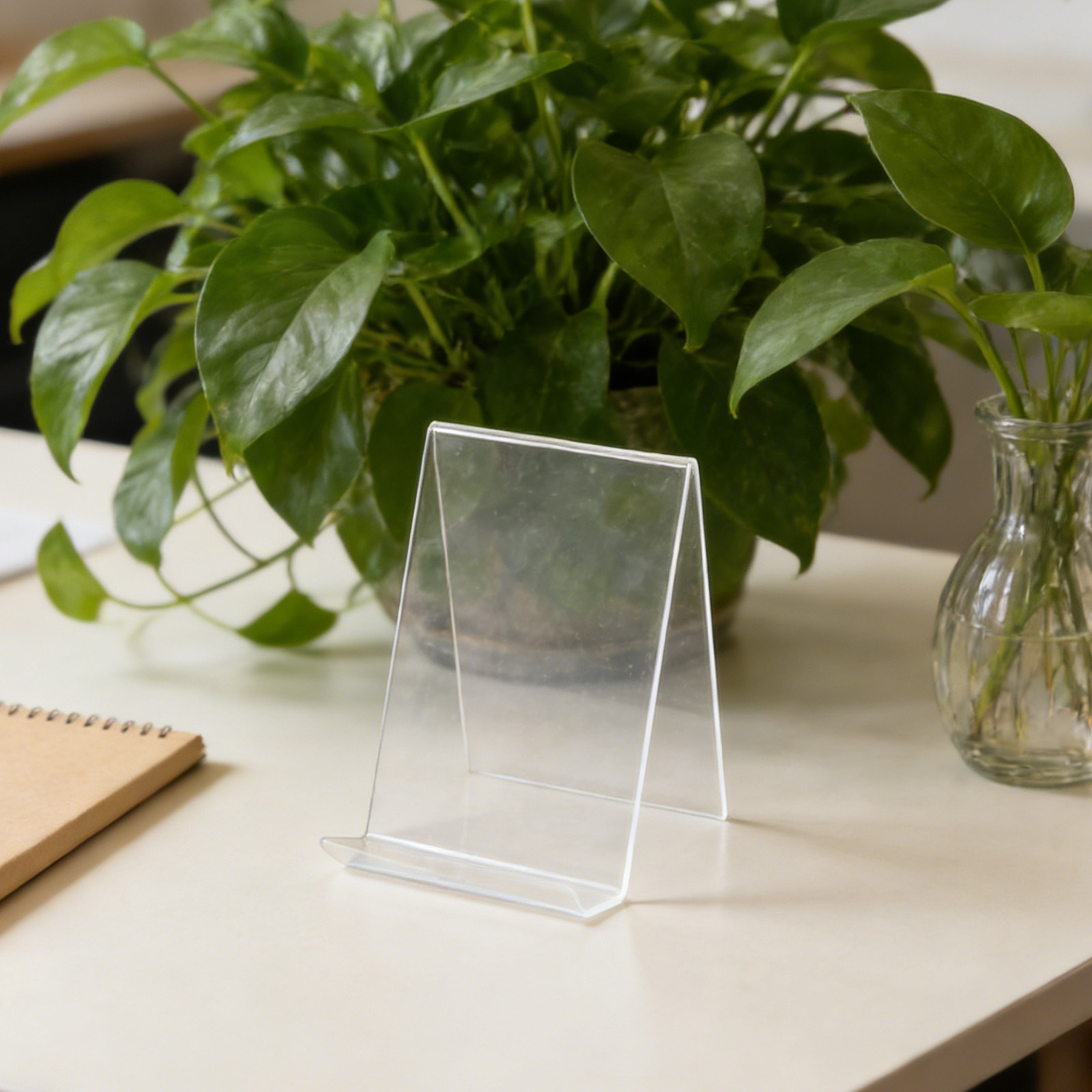 Clear Acrylic Book Stand Holder - ชุด 3 ชิ้น แท่นวางหนังสืออะคริลิกใส ที่วางโชว์แบบโปร่งใส สำหรับชั้นวาง