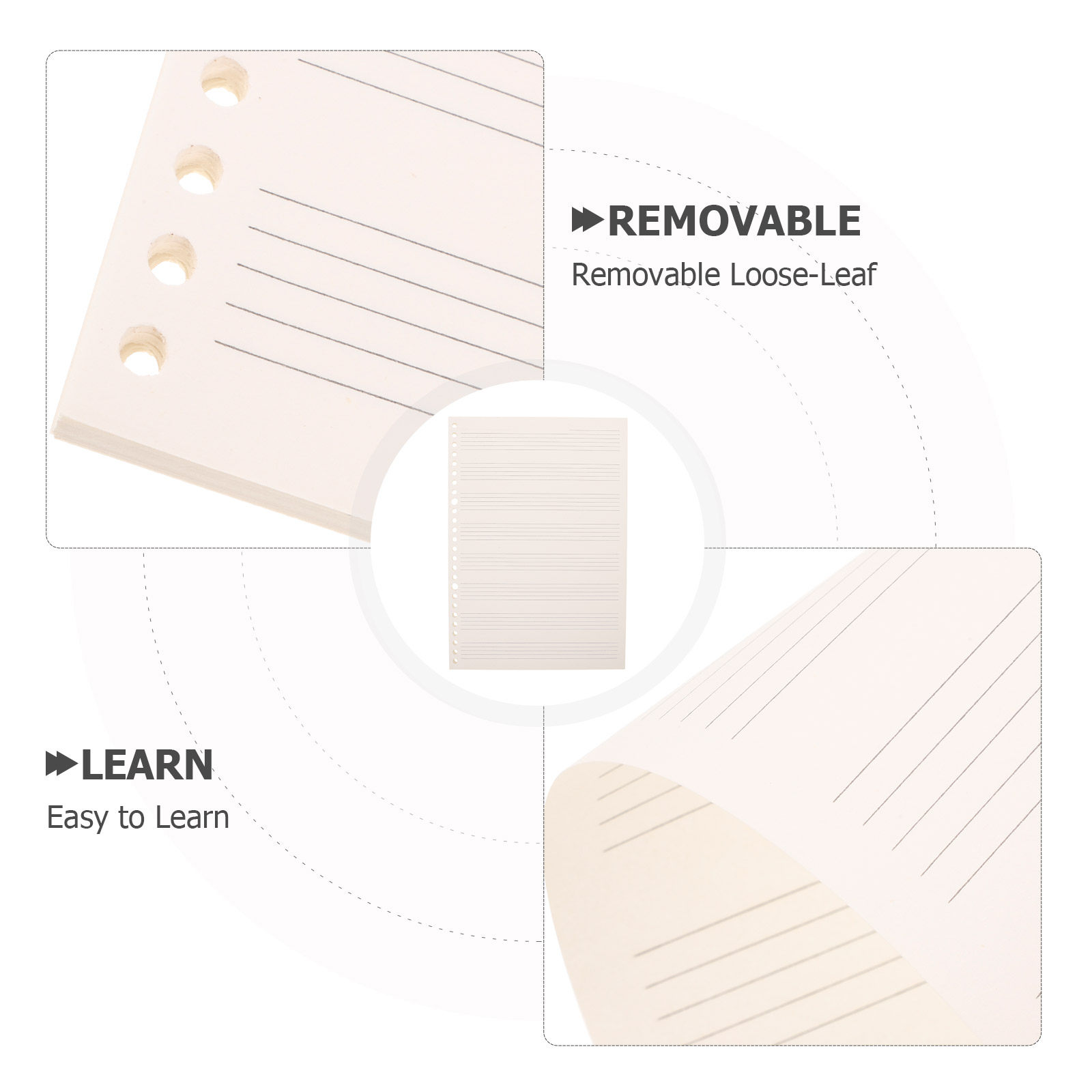 สมุดโน้ตเพลงแบบแยกแผ่นได้ ขนาด - Blank Sheet Music Notebook บทวิจารณ์และราคา