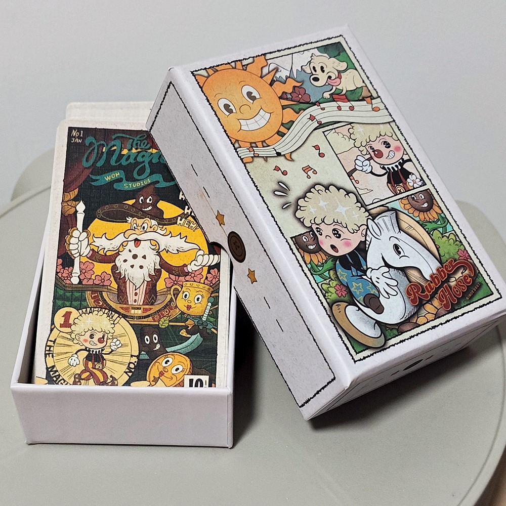 ชุดไพ่ทาโรต์ลายการ์ตูนวินเทจใน - Tarot Deck With Guidebook บทวิจารณ์และราคา