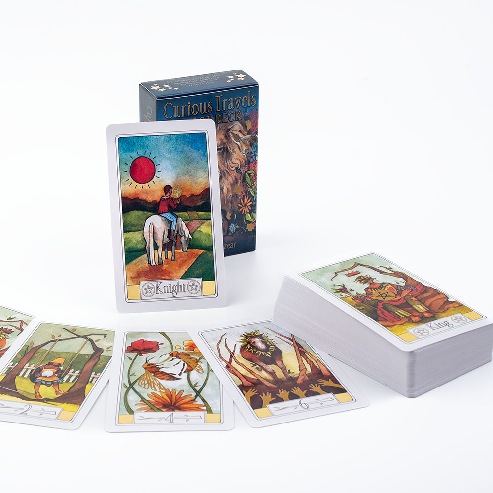 Curious Travels Tarot 10.3*6 ซ - Tarot Deck With Guidebook บทวิจารณ์และราคา